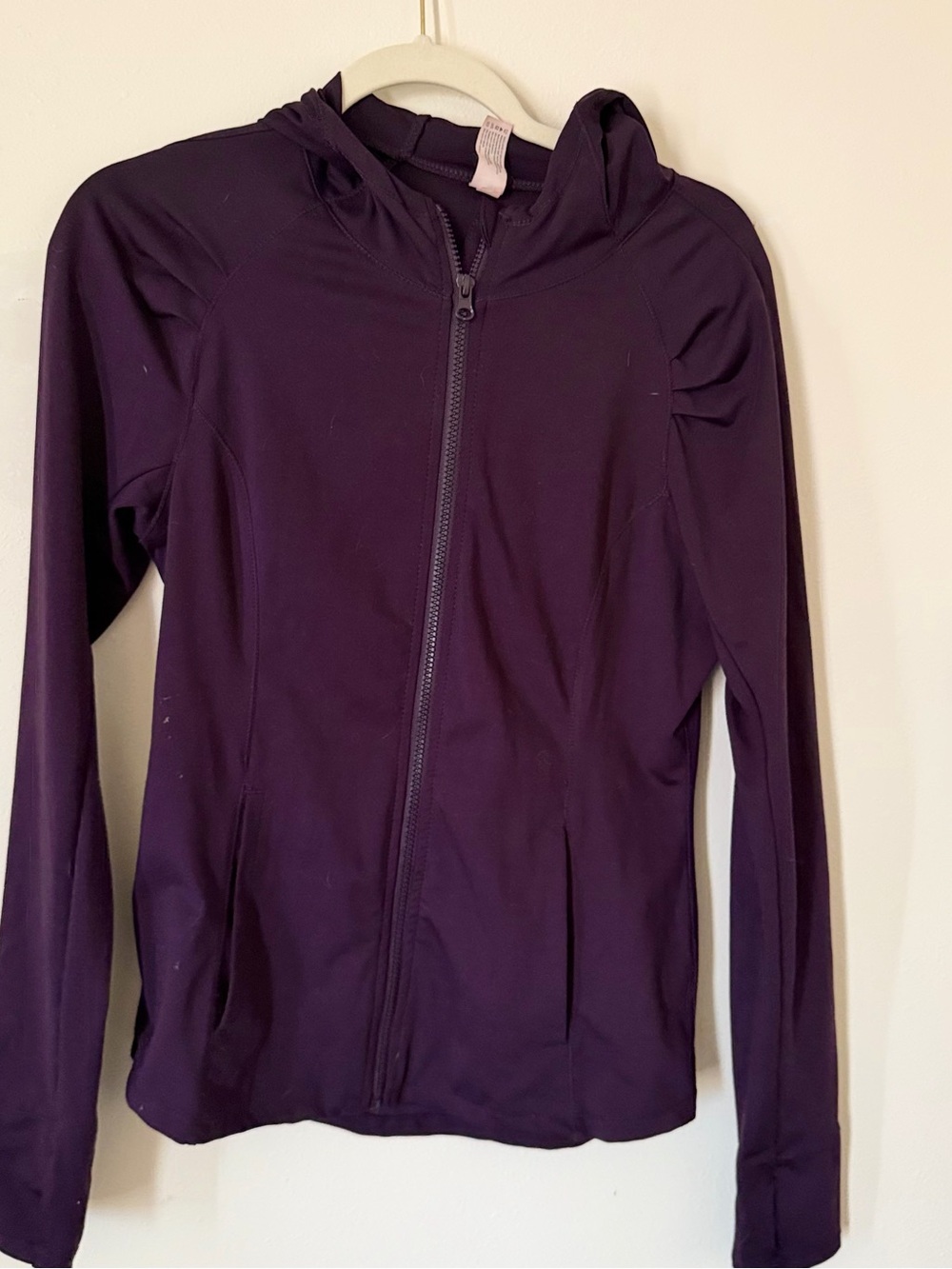 Yogalicious Plum Zip-Up Hooded Jacket